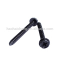 Chinese supplier high quality steel black zinc plated hex head screws